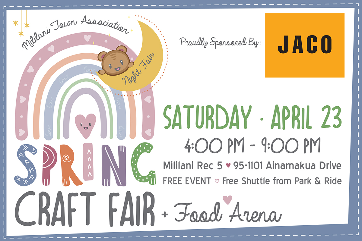 SPRING CRAFT FAIR Mililani Town Association Official Site